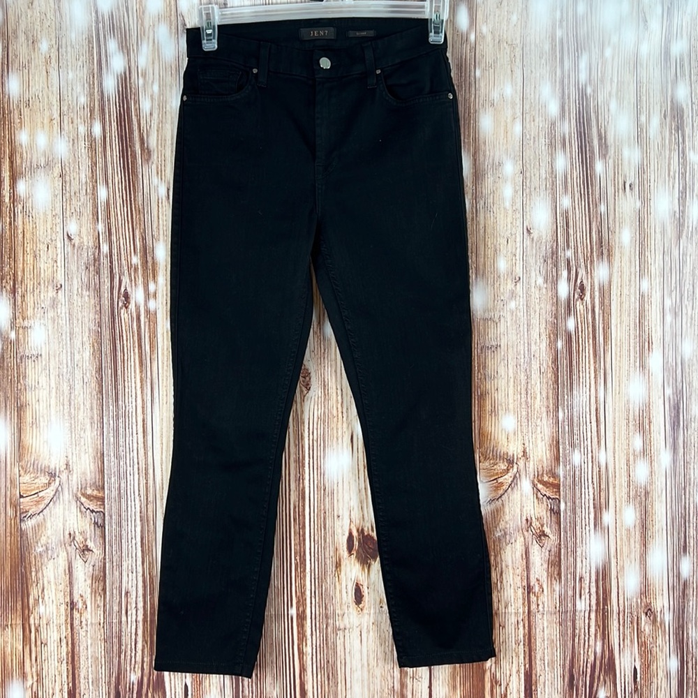 Jen 7 for all Mankind Black Skinny Jeans 4